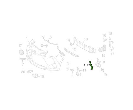 Listwa atrapy dolnej