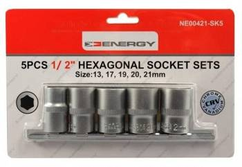 Nasadka 1/2" Sześ.Zestaw 13,17,19,20,21