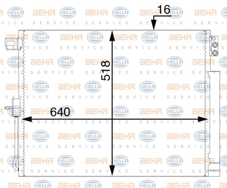 Chłodnica klimatyzacji Mahle-Behr