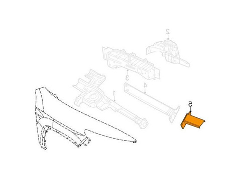 Mocowanie zderzaka strona prawa