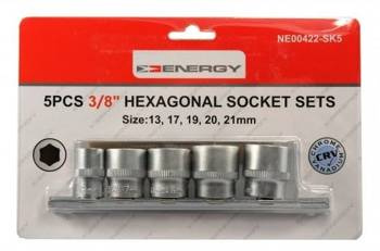 Nasadka 3/8" Sześ.Zestaw 13,17,19,20,21