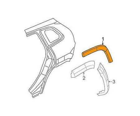 Listwa błotnika tył