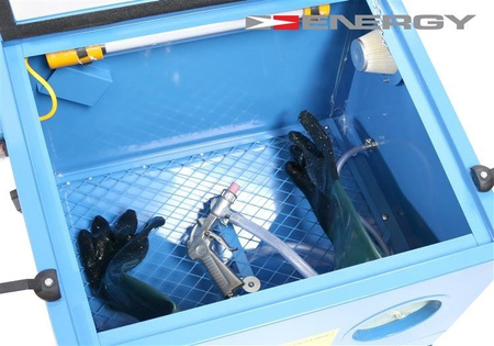 Piaskarka Kabinowa 90L+Pistolet+Dysze