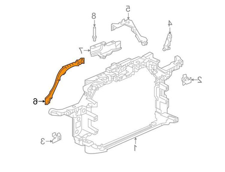 Wzmocnienie czołowe strona prawa