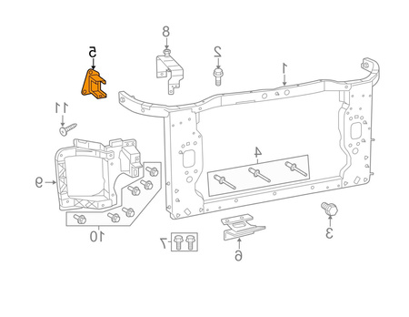 Wzmocnienie czołowe strona prawa