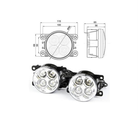 Lampa przeciwmgielna strona lewa