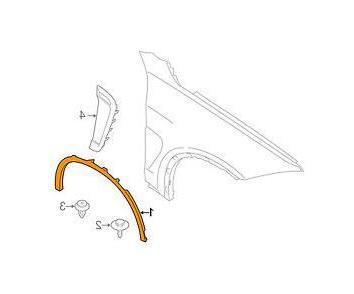 Listwa błotnika przód