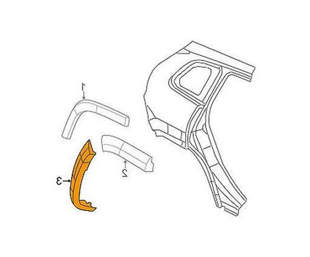 Listwa błotnika tył