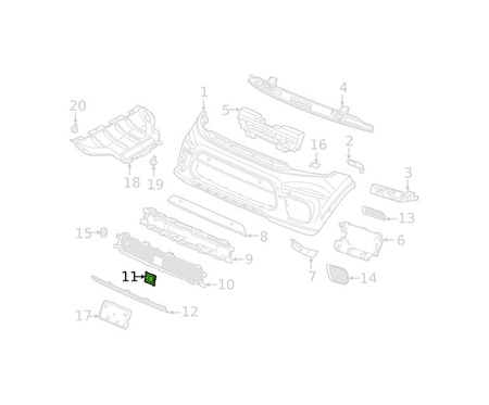 Ramka atrapy zderzaka SRT