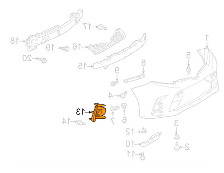Zaślepka lampy przeciwmgielnej