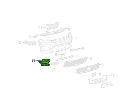 Ramka do lampy przeciwmgielnej