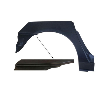 Reperaturka błotnika tył strona prawa