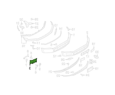 Mocowanie zderzaka RAPTOR 