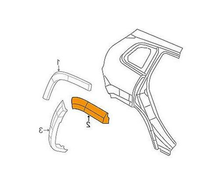 Listwa błotnika tył