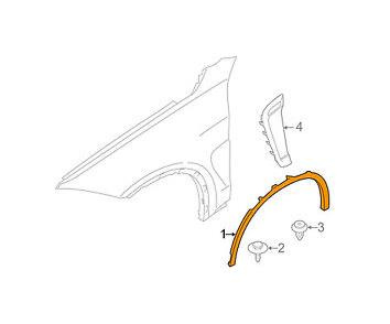 Listwa błotnika przód