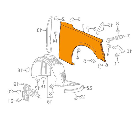 Błotnik strona prawa