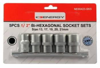 Nasadka 1/2" Dwun.Zestaw 13,17,19,20,21