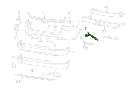 Mocowanie zderzaka strona prawa