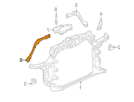 Wzmocnienie czołowe strona prawa