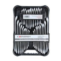 Zestaw Kluczy Płasko-Oczkowych Cal+Metr